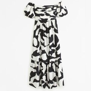 Abercrombie & Fitch NWT Petite XL Emerson Off-The-Shoulder Maxi Dress